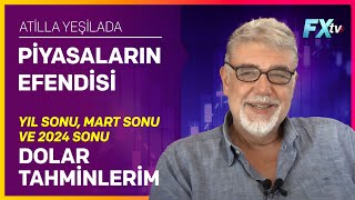 Piyasaların Efendisi Yıl Sonu Mart Sonu ve 2024 Sonu Dolar Tahminlerim  Atilla Yeşilada [upl. by Uzziel]