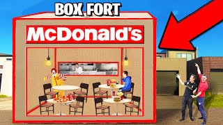 24 HOUR MCDONALDS BOX FORT GIANT RESTURANT [upl. by Hy]