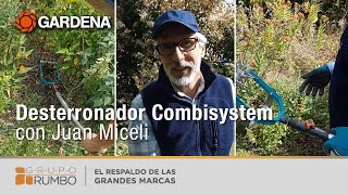 Gardena y el Desterronador Combisystem con Juan Miceli jardín huerto siembra cultivo césped [upl. by Mackintosh713]