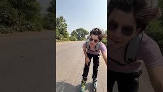 Fun on shoot 😅😂trendingshorts skating sfskater automobile skatingschoolindia speedskating [upl. by Llemor397]