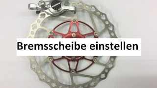 Fahrrad Bremsscheibe einstellen mit viel zusatzinfo [upl. by Doralyn]