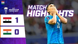 Match Highlights  AFC Asian Cup 2023  Group stage  Syria 10 India [upl. by Ashli]