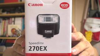 Canon Speedlite 270EX キヤノン 最安スピードライト（ストロボ フラッシュ）270EX [upl. by Iru48]