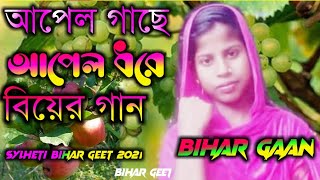 আপেল গাছে আপেল ধরে Bihar gaan Bihar geet sylheti Bihar geet 2021 বিয়ের গান বিয়ের গীত বিয়ার গান [upl. by Htesil]