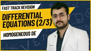 HOMOGENEOUS DIFFERENTIAL EQNS II DIFFERENTIAL SERIES II CLASS 12TH [upl. by Analart]