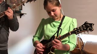 Bluegrass Instrumental Music Videos from The Brandenberger Family featuring Grandfathers Clock [upl. by Oesile]