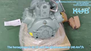 Semi Hermetic Refrigeration Condensing Unit Compressor 65HP Low temperature [upl. by Niveb779]