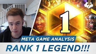 RANK 1 LEGEND Meta Game Analysis Hearthstone [upl. by Ennairrac843]