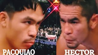 Manny Pacquiao Vs Hector Velasquez  Featherweight Title [upl. by Eppilihp]