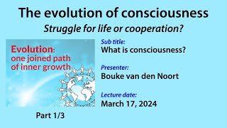 The evolution of consciousness  Struggle for life or cooperation 13 What is consciousness [upl. by Auj955]