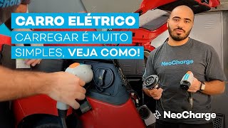 Como carregar um Carro Elétrico  Recarga passo a passo I NeoCharge [upl. by Arnie]