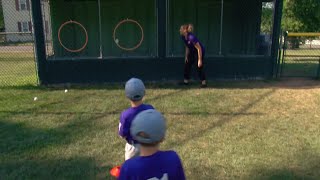 Easy Throwing Drill For Tee Ball  Little League [upl. by Bringhurst]