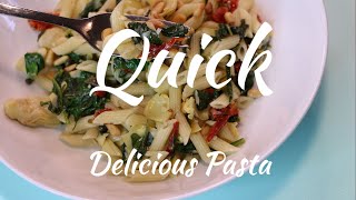 Pasta with spinach artichokes sun dried tomatoes [upl. by Lerud969]