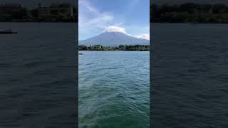 Mount Fuji San  Lake Kawaguchiko  Fujikawaguchiko Site View from Pleasure Boat mtfuji [upl. by Tina]