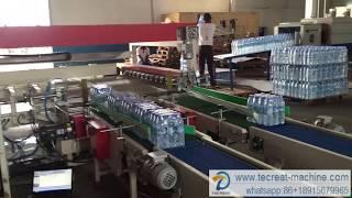 Automatic palletizer machine system for water bottling plant [upl. by Dachia67]