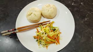 How to make easy Mongolian steamed dumpling Mantuun Buuzquot making dough in a bread machine [upl. by Atikram]