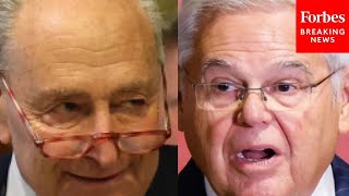 WATCH Chuck Schumer Asked Point Blank About Latest Allegations Against Bob Menendez [upl. by France490]