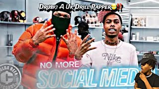 Druski Became A UK Drill Rapper Reaction Video [upl. by Decker229]