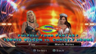 Torrie Wilson vs Christy Hemme Fulfill Your Fantasy [upl. by Ahsenroc]