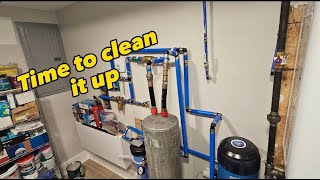 Water softener installation with Uponor Pex 😎 plumbing northjersey watertreatmentequipment [upl. by Dyl513]