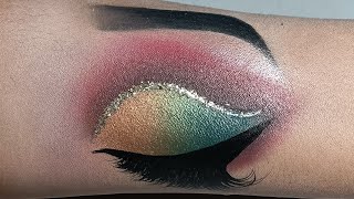 eyeshadow practice on hand  eyeshadow tutorial  eyeshadow makeup  eyeshadow bridal bridal makeup [upl. by Ilarrold401]