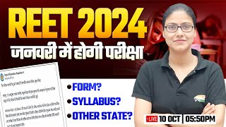 REET 2024 Notification  REET Form Exam Date Syllabus REET Full Info By Gargi Mam [upl. by Emrich82]