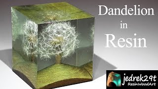 Dandelion in Resin  ART RESIN [upl. by Sidon981]