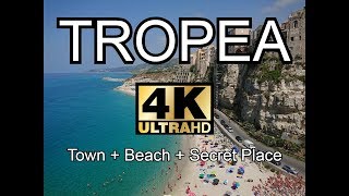 Tropea  Calabria Italy walking tour in 4K  Town  Beach  Secret Place [upl. by Suoirad]