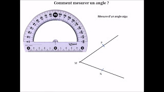 6eme mesure dangle et utilisation du rapporteur [upl. by Sevart]