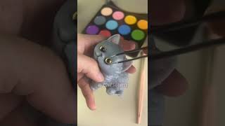 Make up the chartreux cat squishy cute kawaiiaesthetic satisfying stressrelief kitty [upl. by Kcirej944]