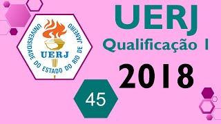 UERJ 2018  1° EQ Questão 45  quotA cromatografia é uma técnica de separação de substânciasquot [upl. by Sayres440]