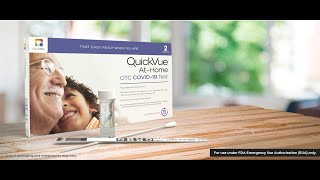 Quidel QuickVue 家庭式新冠病毒測試盒的步驟指引 國語版 [upl. by Kilian]