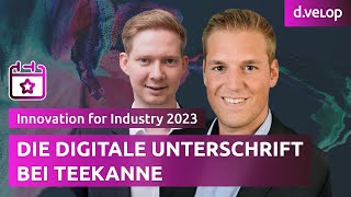 Die digitale Unterschrift als Teil der digitalen Transformation bei Teekanne [upl. by Corvese847]