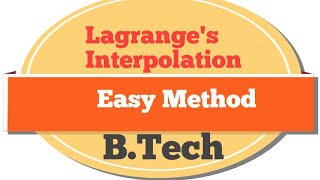 Lagranges Interpolation Formula [upl. by Lillith]