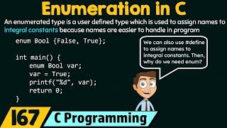 Enumerations in C [upl. by Mcgaw]