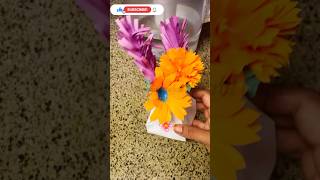 DIY paper flower pot  Origami flower pot shortvideo [upl. by Htenywg]