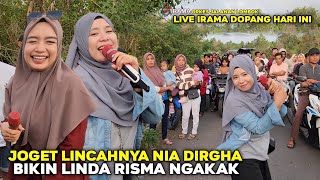 MAKIN SORE MAKIN SERU  NIA DIRGHA JOGET ASYIK BIKIN LINDA RISMA NGAKAK  IRAMA DOPANG LIVE HARI INI [upl. by Notnel]