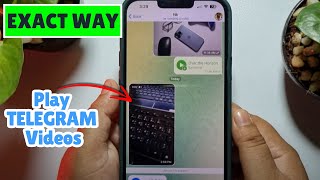 How to Play TELEGRAM Videos on iPhone [upl. by Ecertal]