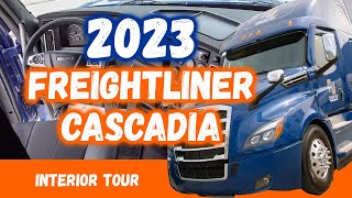 INTERIOR Review  2023 Freightliner Cascadia [upl. by Gilmer201]