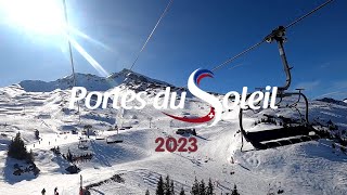 Portes du Soleil  Châtel  Avoriaz  Februari 2023  Ski [upl. by Inglis]