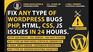 how fix wordpress bug or html css website [upl. by Salis600]