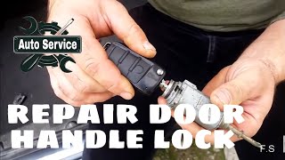 How to Repair Door Handle Lock on Mercedes w210 [upl. by Stanzel]