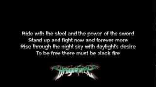 DragonForce  Black Fire  Lyrics on screen  HD [upl. by Drummond]