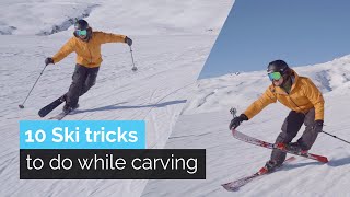 10 Ski Tricks to Do While Carving [upl. by Hayyifas145]