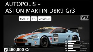 GTSV Autopolis  Aston DBR9 Gr3 tune 1434 [upl. by Leoni]