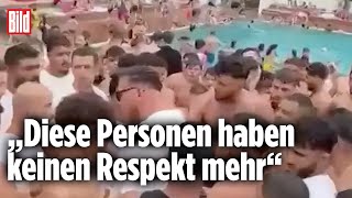 Massenschlägerei mit 100 Männern in Berliner Freibad [upl. by Naitsyrk298]