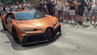 Andrew Tate leaving with his Bugatti Chiron Pur Sport [upl. by Emeric]