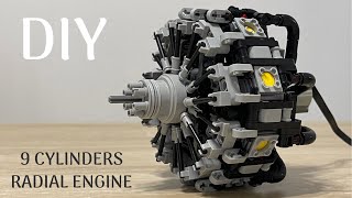 DIY Building a 9 Cylinders Radial Engine [upl. by Marla885]