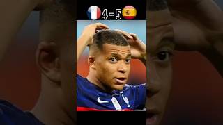 France vs Spain epic Match short 🤯🥶 youtube football shorts mbappe [upl. by Adnorrehs]