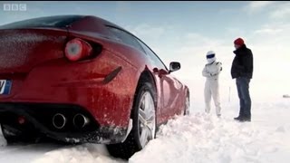 Ferrari FF Vs Bentley Continental V8 on Ice  Top Gear  Series 18  BBC [upl. by Atiragram]